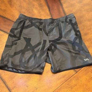 RVCA Black Athletic Shorts